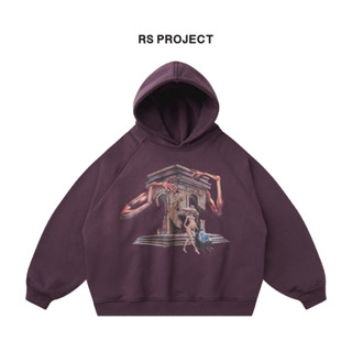 Áo Hoodie Artwork ROSS STUDIO Tím Nỉ Chân Cua Form Raglan  -  DIVERGENT HOODIE