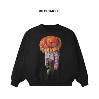 Áo Sweater ROSS STUDIO Đen Cherry Nỉ Chân Cua 500gsm Artwork - CHERRY SWEATER