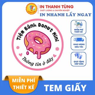 [Combo 500] Tem Dán Giấy, In Tem Nhãn Decal Sticker Dán In Thanh Tùng, Theo Yêu Cầu A3