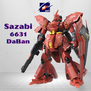  Mô Hình Lắp Ráp MG Sazabi 6631 1:100 Ver ka tặng kèm deca nước và led head 