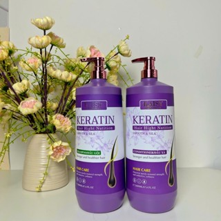  Combo Dầu Gội Xả KAISY Keratin 2000ml – Phục Hồi Tóc Hư Tổn Suôn Mượt Dưỡng Ẩm Thơm Lâu 