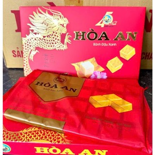   mua combo giá rẻ hơn}Đặc sản Bánh đậu xanh Hòa An Hải Dương 450g hộp 32 Viên bánh nhỏ bọc giấy vàng 