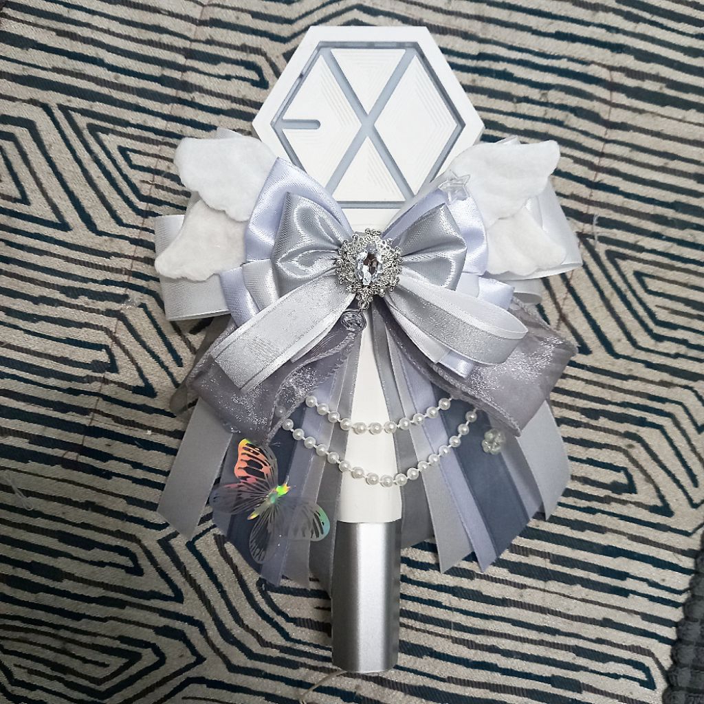 Nơ lightstick màu pastel cao cấp - nơ lightstick ENHYPEN EXO BTS PLAVE TEMPEST TXT BND AESPA IVE NMI
