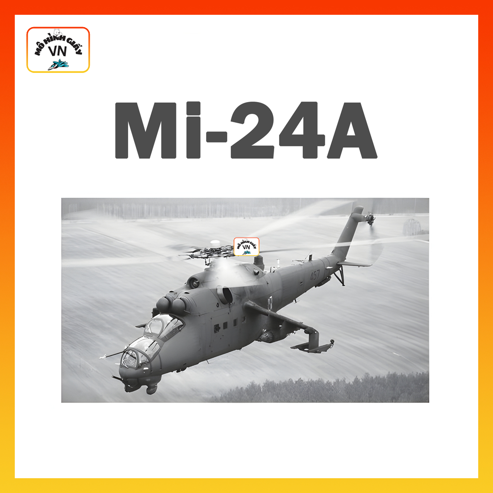 Mô Hình Giấy Lắp Ráp Trực thăng Mi-24A - MohinhgiayVN