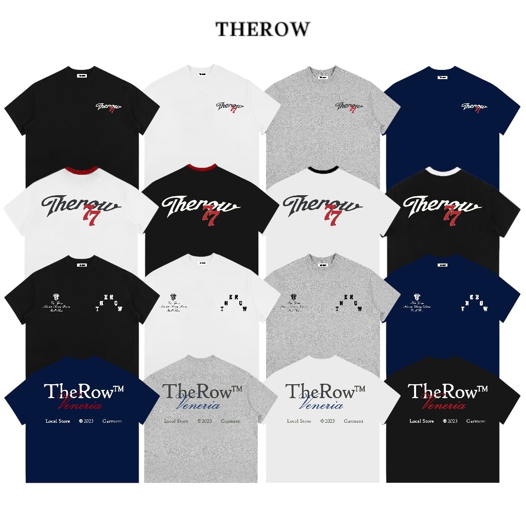 Áo Thun Boxy Local Brand THEROW Tay Ngắn Cotton 250gsm "77 x Veneria" Áo Phông Forrm Rộng Mùa Hè Kiểu Đẹp Unisex Nam Nữ | BigBuy360 - bigbuy360.vn