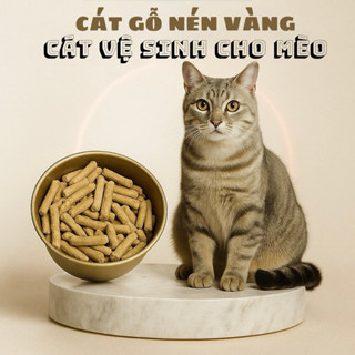Cát vệ sinh - cát gỗ nén cho mèo 10KG – Khử mùi tốt, an toàn, tiết kiệm, ít bụi