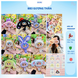  Baby Three Gương Thần Blind Box Bé Ba Làm Gương Soi Móc Khoá BB3 - Hộp Mù Bé Ba Tuổi Gương Soi 