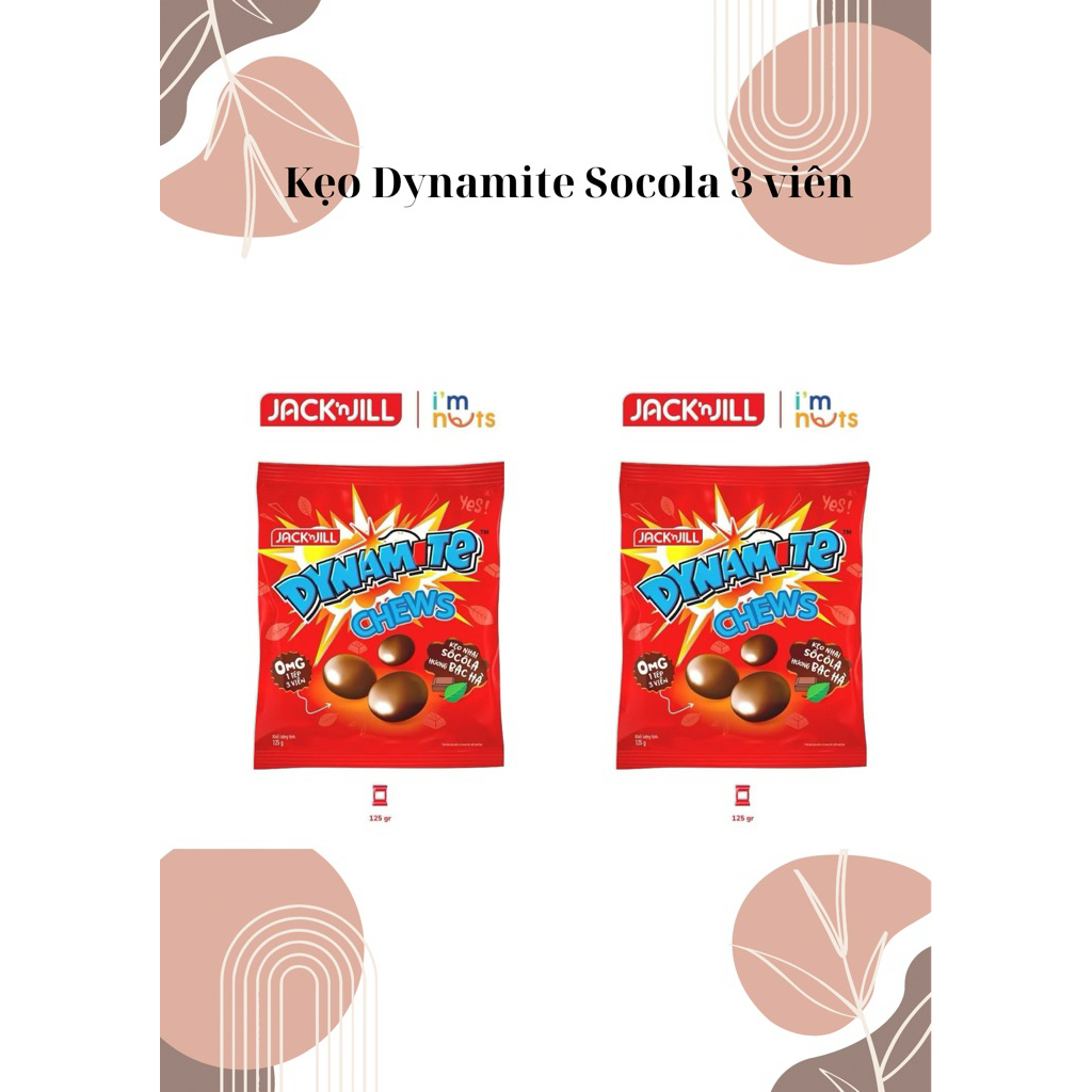 [ Combo 2 Túi ] Kẹo Dynamite Socola 3 viên