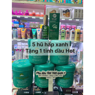    5 Hũ Tặng Tinh Dầu   Hấp phục hồi tóc Adepti Colagen 900ml 