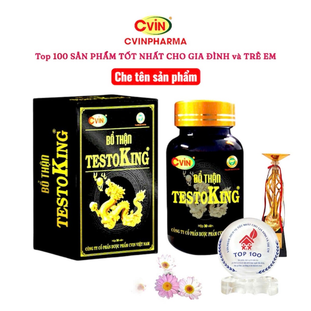 Viên Uống Bổ Thận Tráng Dương Tăng Cường Sinh Lý TESTOKING - Thành Phần Thảo Dược,Kéo dài cuộc yêu