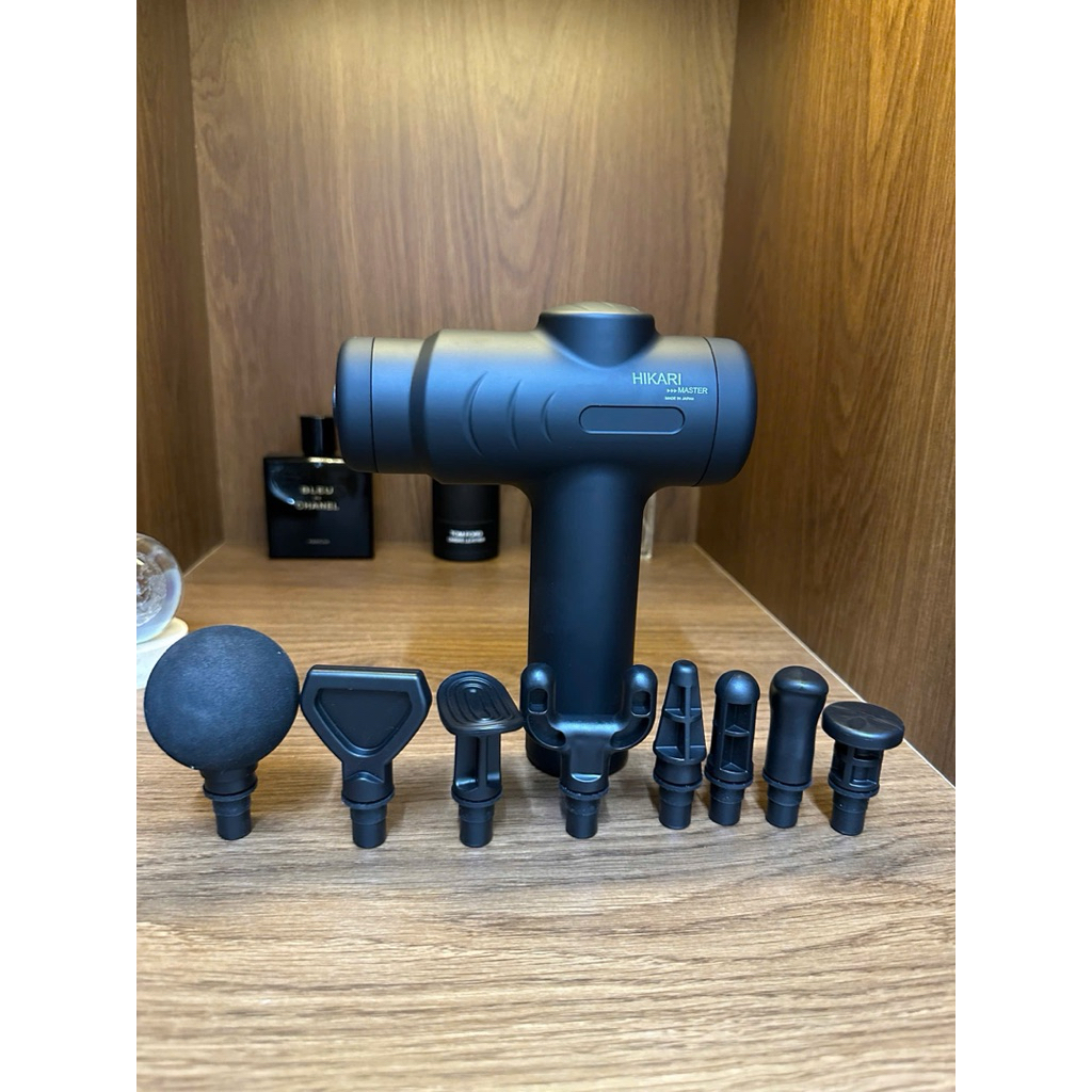 Máy massage mini cầm tay HIKARI - JAPAN với 8 đầu mát-xa chuyên dụng với 5 cấp độ mát-xa