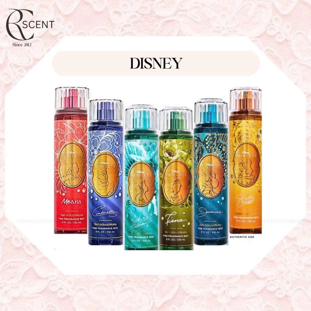 DISNEY_Fullsize ARIEL |TIANA | BELLE |MOANA |JASMINE |CINDERELLA |OPEN SKY- Xịt Thơm Body Mist Bath&