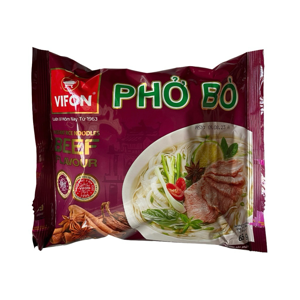 COMBO 4 GÓI PHỞ BÒ/ PHỞ GÀ VIFON 65G