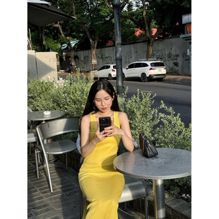 Đầm Ba Lỗ Dáng Dài Basic MayChoose Màu Pastel Freesize