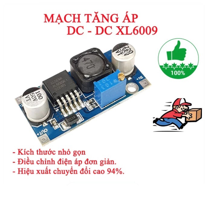 【FREESHIP】Module Tăng Áp BOOST DC-DC XL6009 4A