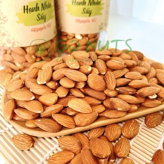  Hạt Hạnh Nhân sấy chín ăn liền đã tách vỏ GO NUTS hộp 500g hỗ trợ ăn kiêng thuần chay 