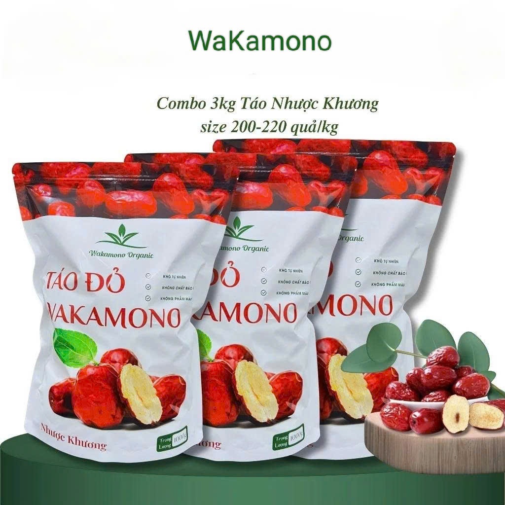 Combo 3 KG Táo Nhược Khương size trung 200 .. 220 quả/kg Wakamono.. mềm, dẻo, ăn ngon...