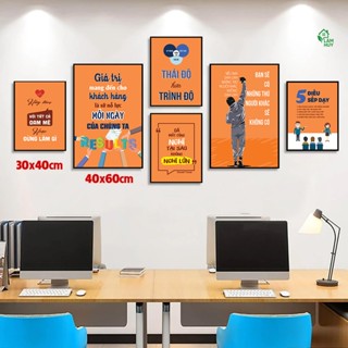  99+ Tranh động lực văn phòng tranh slogan tạo cảm hứng tranh decor có khung treo tường 