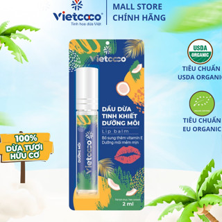  Dầu Dừa Vietcoco Bổ Sung Vitamin E Dưỡng Môi Mềm Mịn - Lọ Tiện Lợi 2ml 