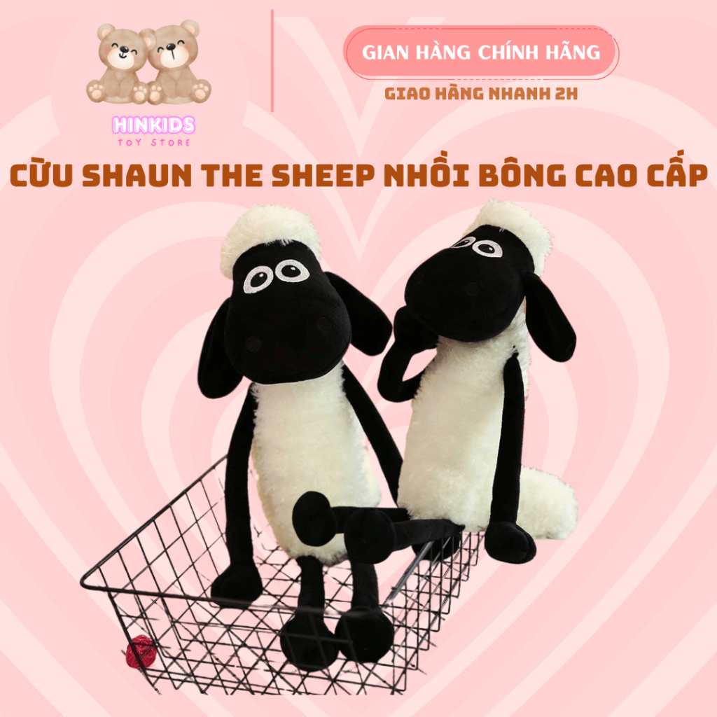 Cừu Shaun The Sheep Nhồi Bông Cao Cấp