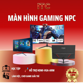 Màn Hình Máy Tính NPC Glowy 19/22/24/27 inch Gaming/Văn Phòng   IPS FHD 75-165Hz,  Học Tập Đồ Họa Viền Mỏng Bảo hành 3 ă