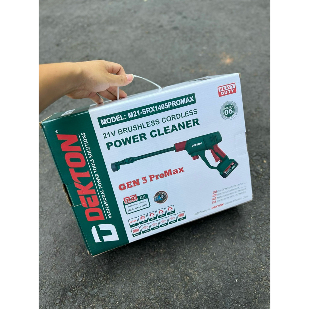Máy rửa xe Pin Dekton M21 SRX1405PROMAX