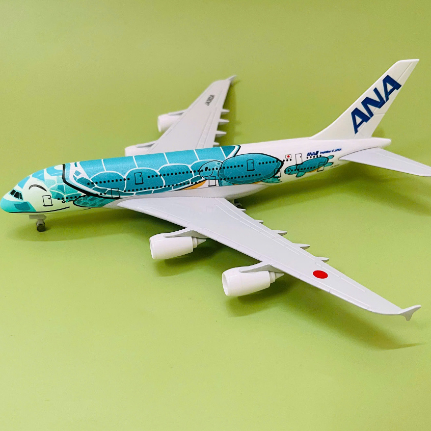 Máy bay Airbus A380-800 ANA Airbus Flying Honu | Họa tiết rùa biển xanh – Quà tặng sưu tầm cao cấp |