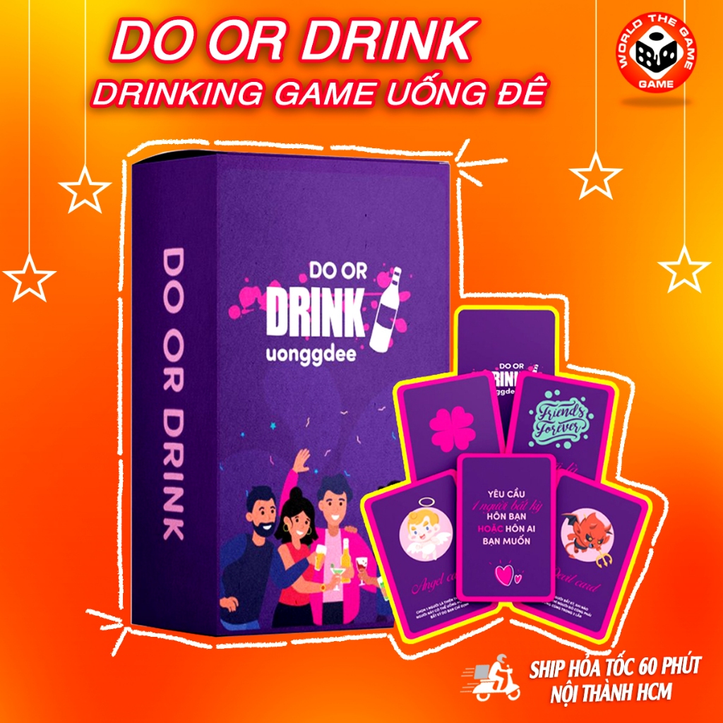Bộ bài Uống Đê "Do or Drink" Drinking game uống rượu cho nhóm bạn, cặp đôi trong bữa nhậu