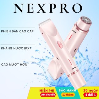 Máy Cạo Lông Toàn Thân NEXPRO - Cạo Lông Vùng Kín, Chân, Nách Cho Nam & Nữ - Chống Nước, Đèn Led, An Toàn