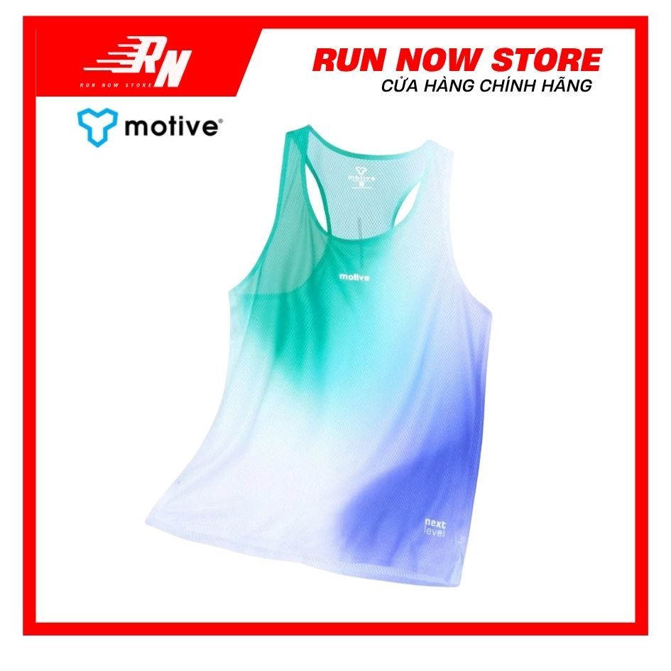 Áo Chạy Bộ Motive Airwear Singlet Xanh