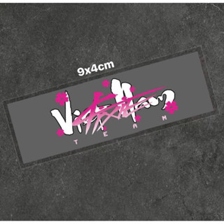  Tem In Nhiệt UV & Tem VN Trắng Fixie Hồng Dán Xe Đạp Fixed Gear  CYB  