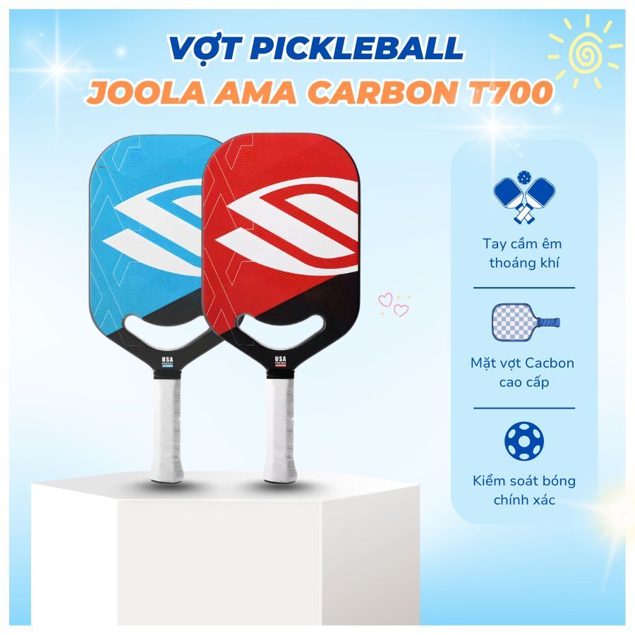Vợt Pickleball Joola AMA Carbon T700,Chất Liệu Sợi Carbon FIBER Đạt Chuẩn USAPA - 16mm