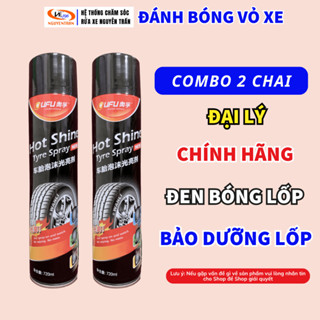 COMBO 2 CHAI CHẤT ĐÁNH BÓNG VỎ XE HOT SHINE 720ML