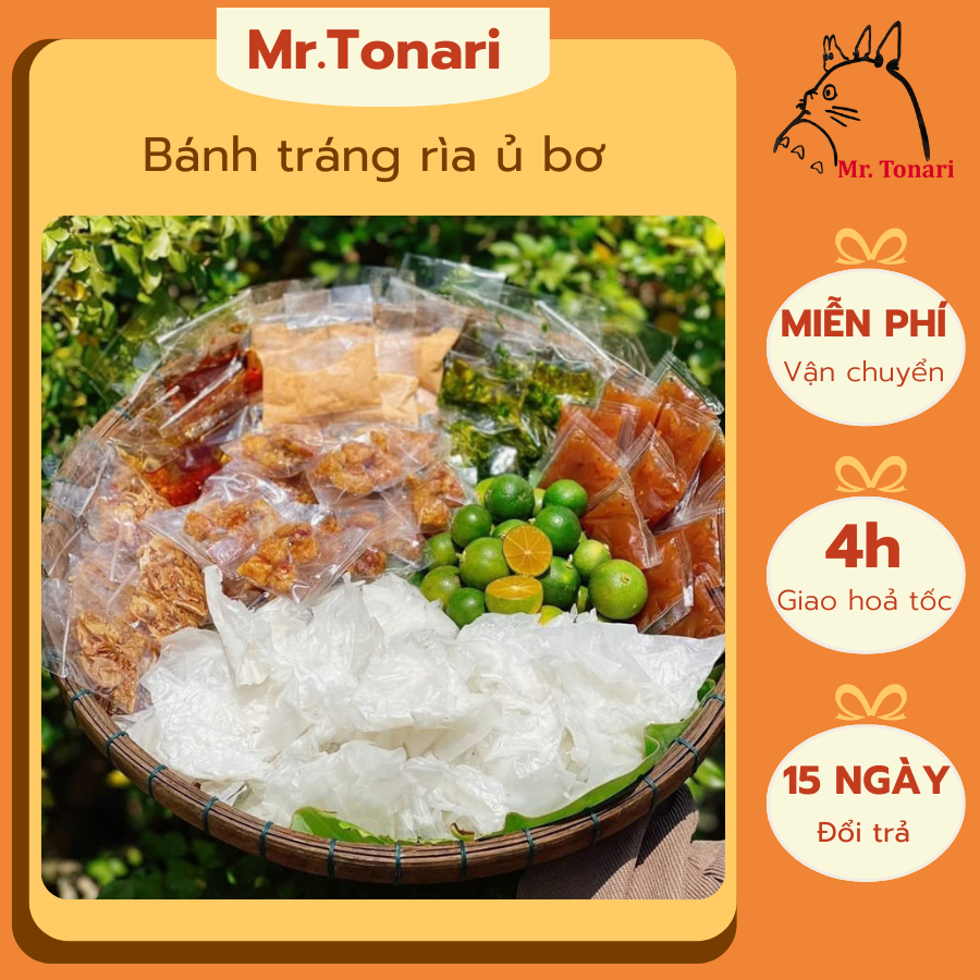 Bánh tráng sate muối nhuyễn hành phi, bánh tráng phơi sương dẻo - Mr.Tonari tiệm ăn vặt
