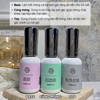  Base Top Cứng móng hoa hồng loại mới 20ml. 