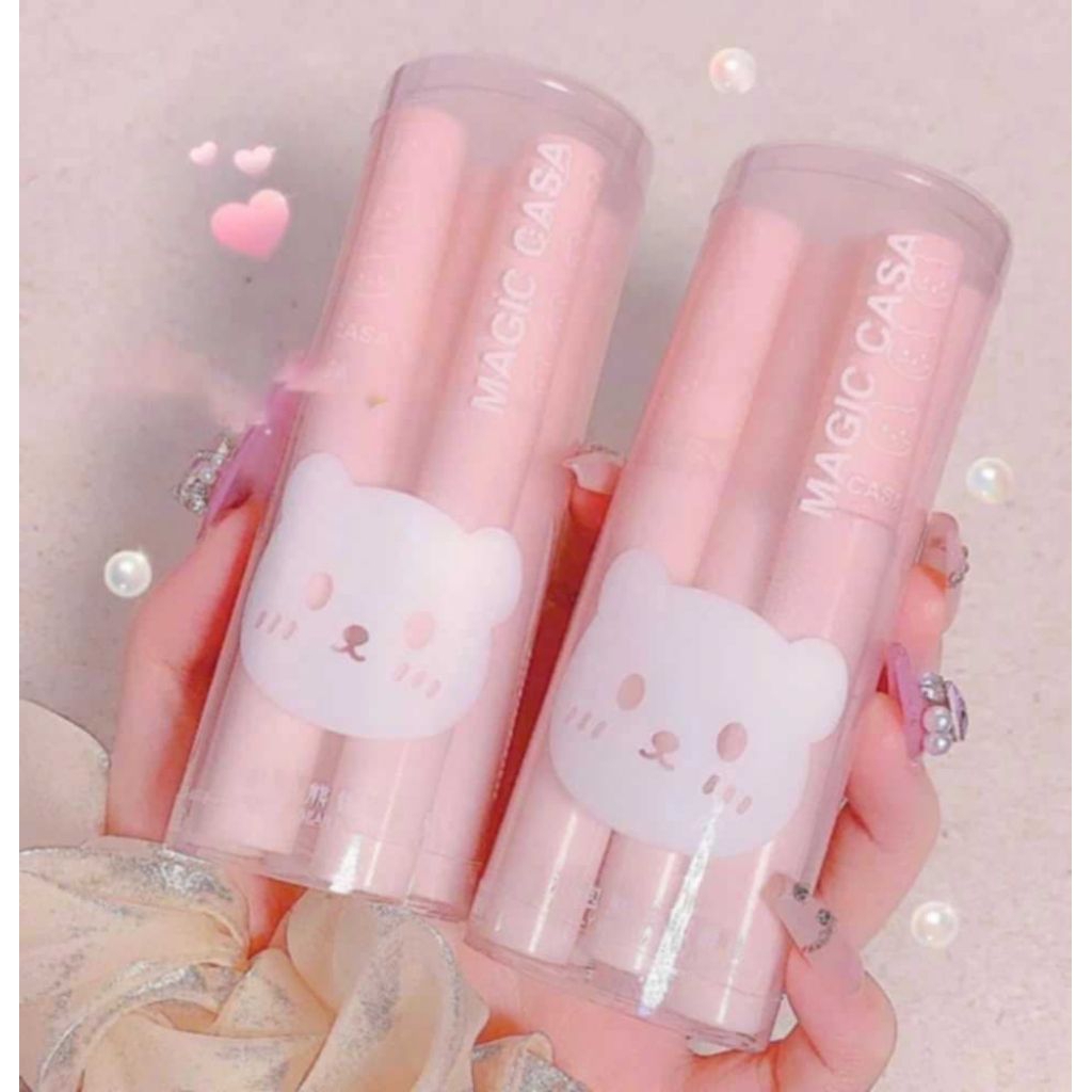 Set son 6 cây MAGIC CASA Gấu Hồng