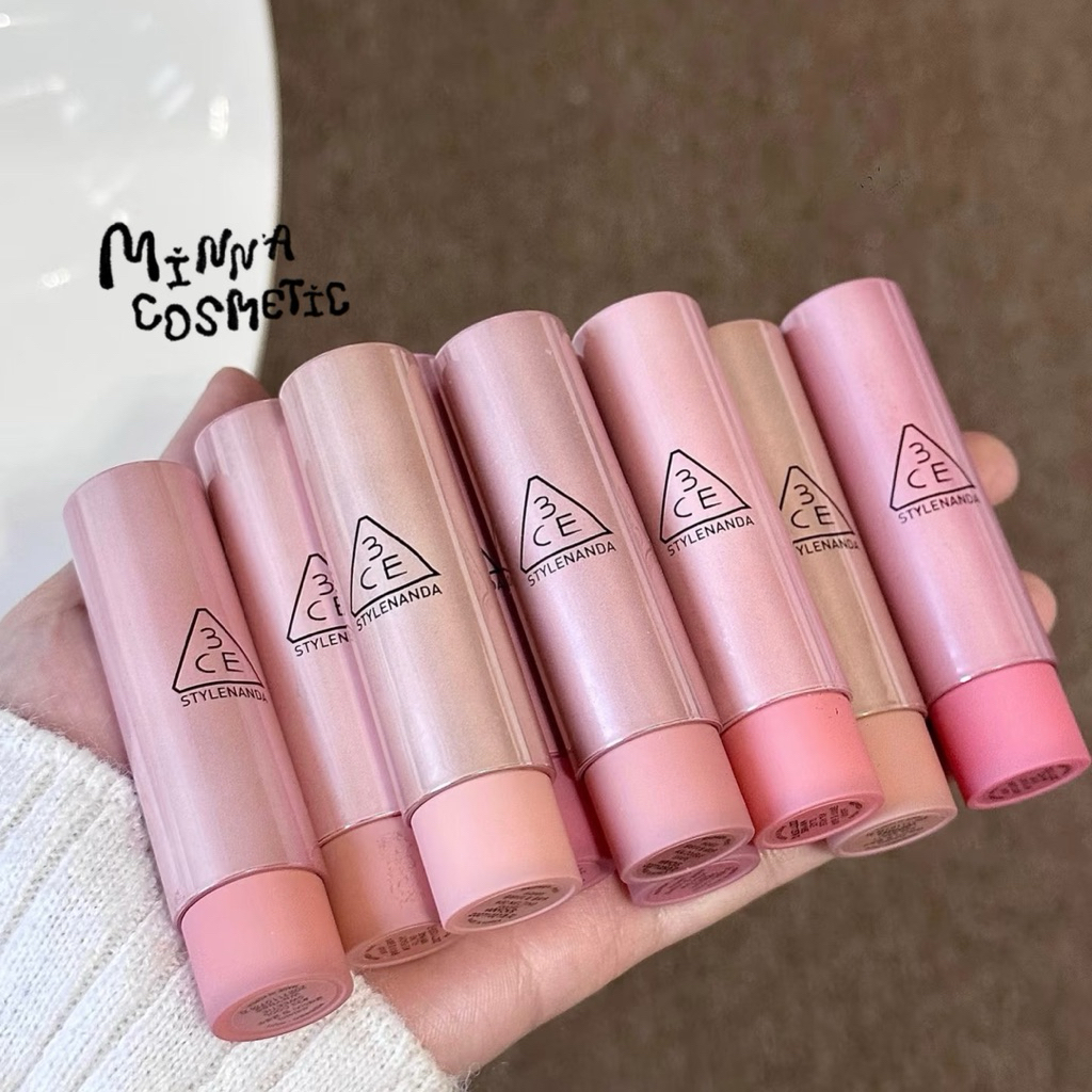 [3CE] Son Thỏi Dưỡng Bóng 3CE GLAZY LIP GLOW Full màu Minnacosmetics