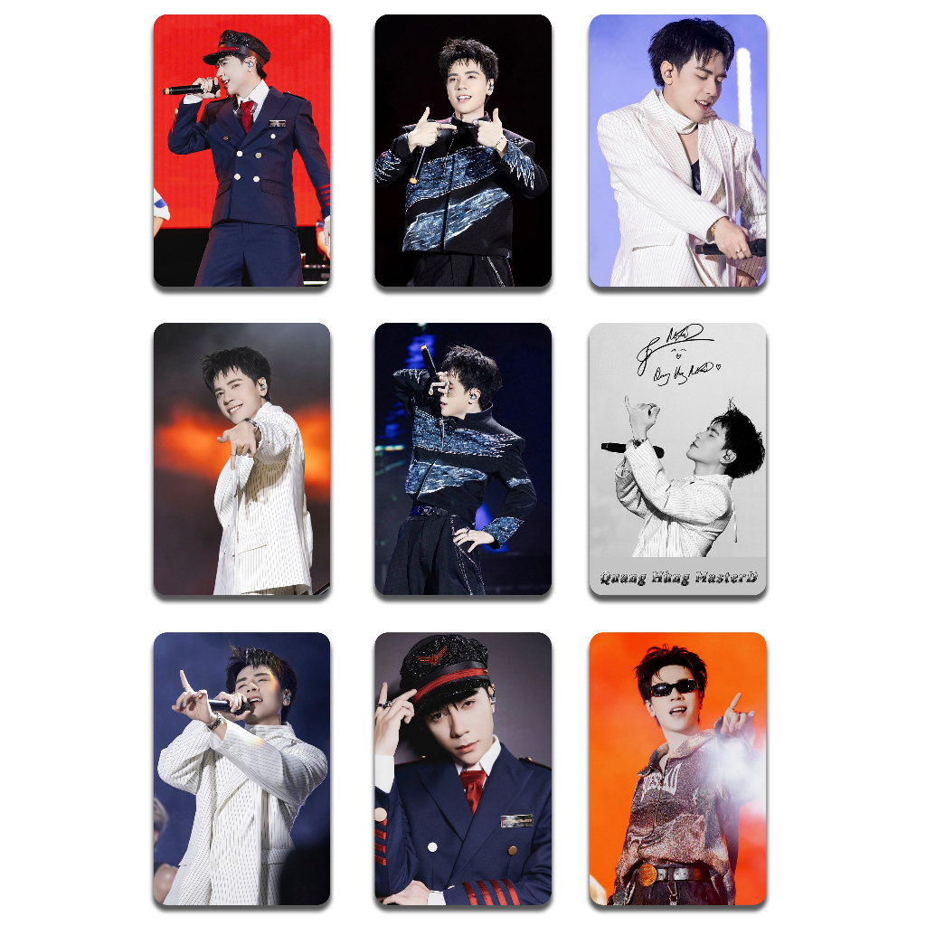 Thẻ Card Quang Hùng Masterd - CÓ BO GÓC - Tặng Kèm Top + Sticker