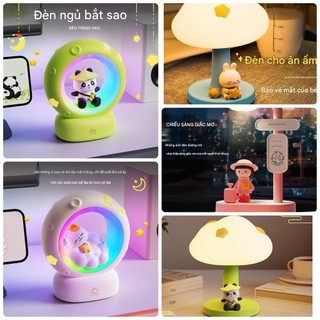  Đèn ngủ để đầu giường CON VẬT cho bé hình GẤU TRÚC THỎ MÈO dễ thương quà tặng cho bé Qùa tặng người yêu 335844 