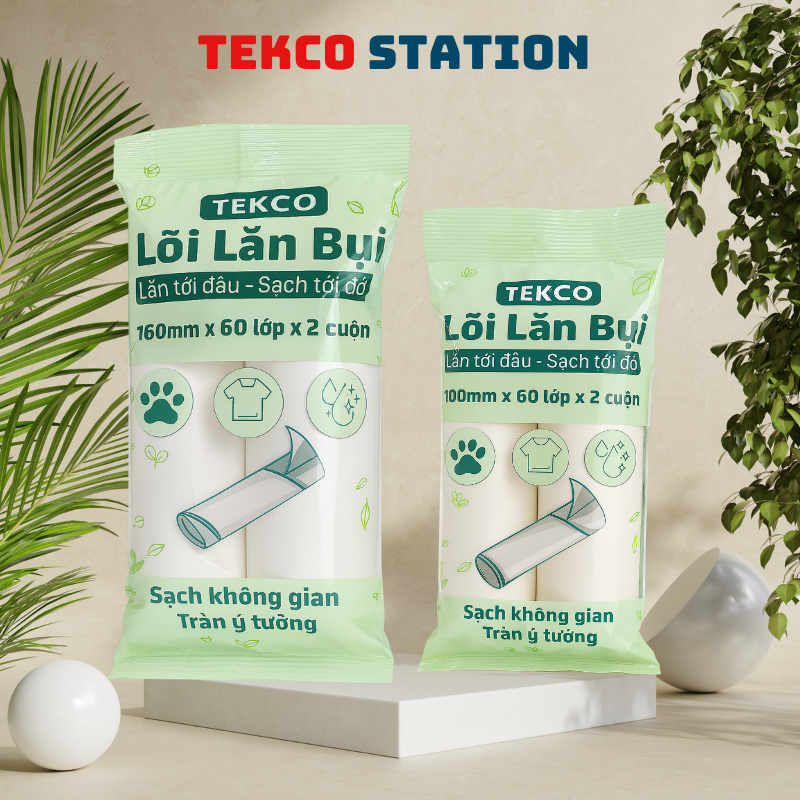 Cuộn Lõi Lăn Bụi Quần Áo, Lông Thú, Ga Giường 16cm - Lõi Dự Phòng Thay Thế Cây Lăn Bụi