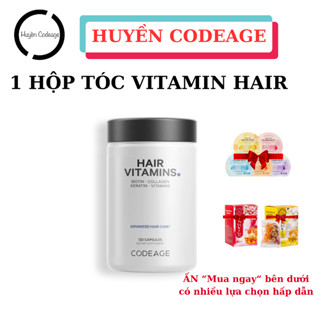  Viên uống Vitamins Hair Codeage 120 viên hỗ trợ mọc tóc  Huyền Codeage  