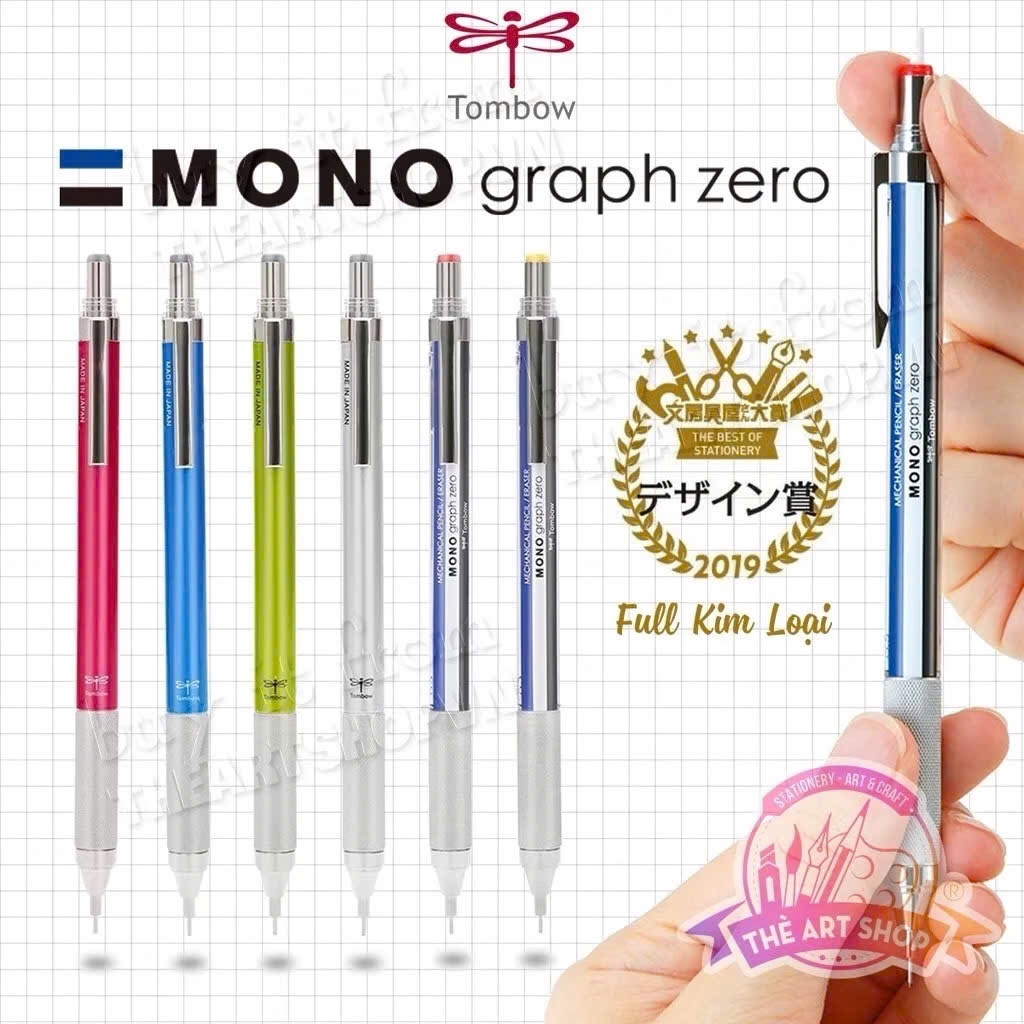 (HOẢ TỐC) Bút chì kim cơ khí Tombow Mono graph zero THEARTSHOP