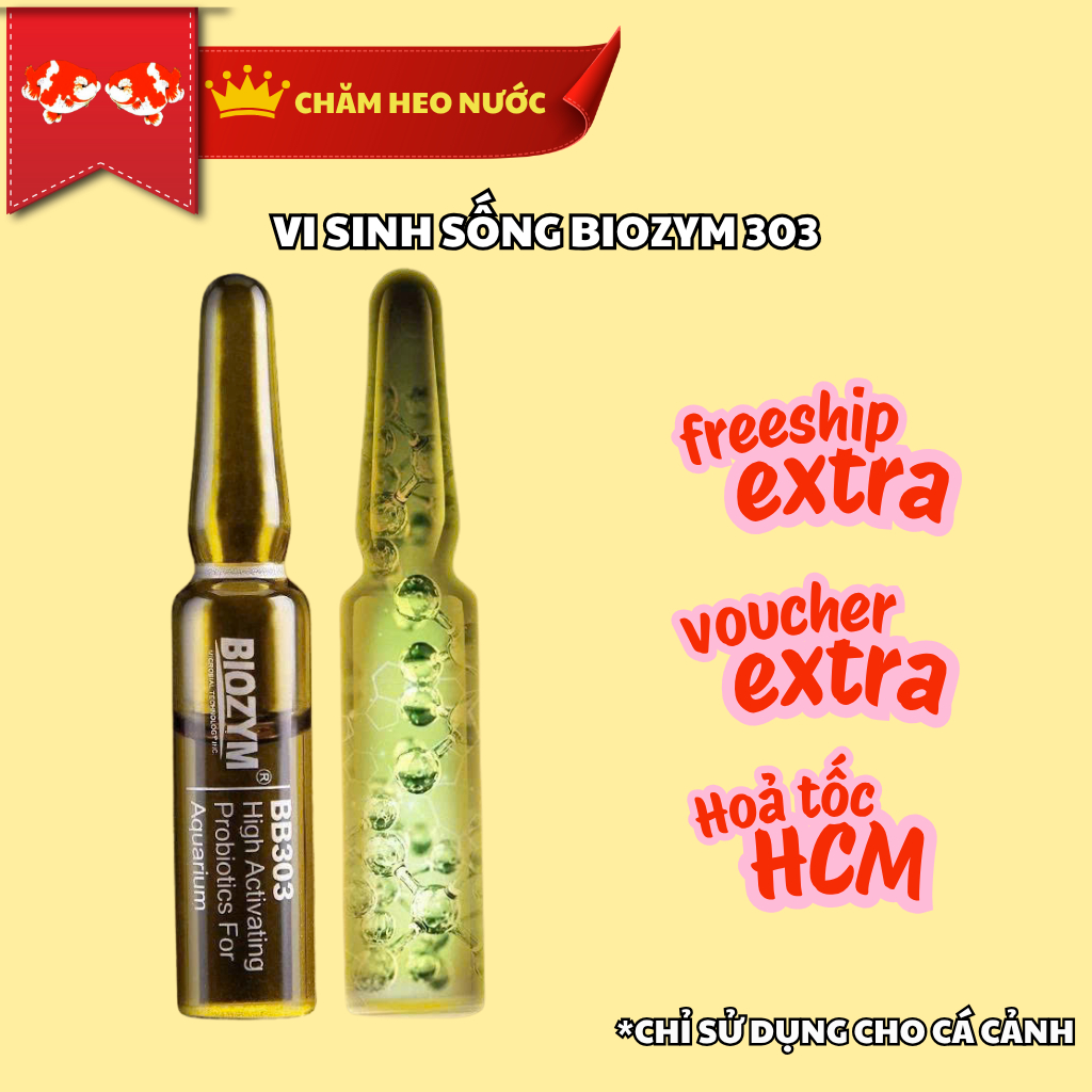 Vi Sinh Sống Biozym 303 – Cải Thiện Chất Lượng Nước Tức Thì, Bảo Vệ Cá Toàn Diện, Hàng Chính Hãng