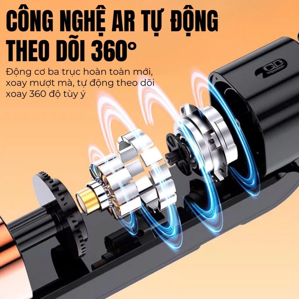 Gậy Chụp Ảnh 4 Chân Có Gimbal Ai Thông Minh 5.0, Tripod Điện Thoại Cao 1m8, Xoay 360, 3 Đèn Trợ Sáng | BigBuy360 - bigbuy360.vn