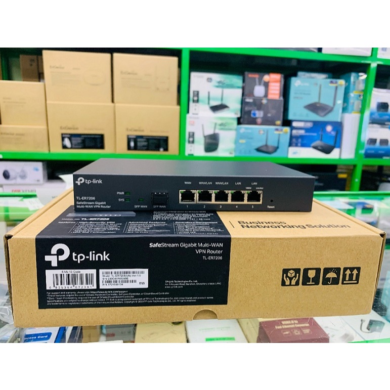 Router VNP Cân Bằng Tải TP-Link ER7206 ,Với 4 cổng WAN đa mạng SafeStream Gigabit