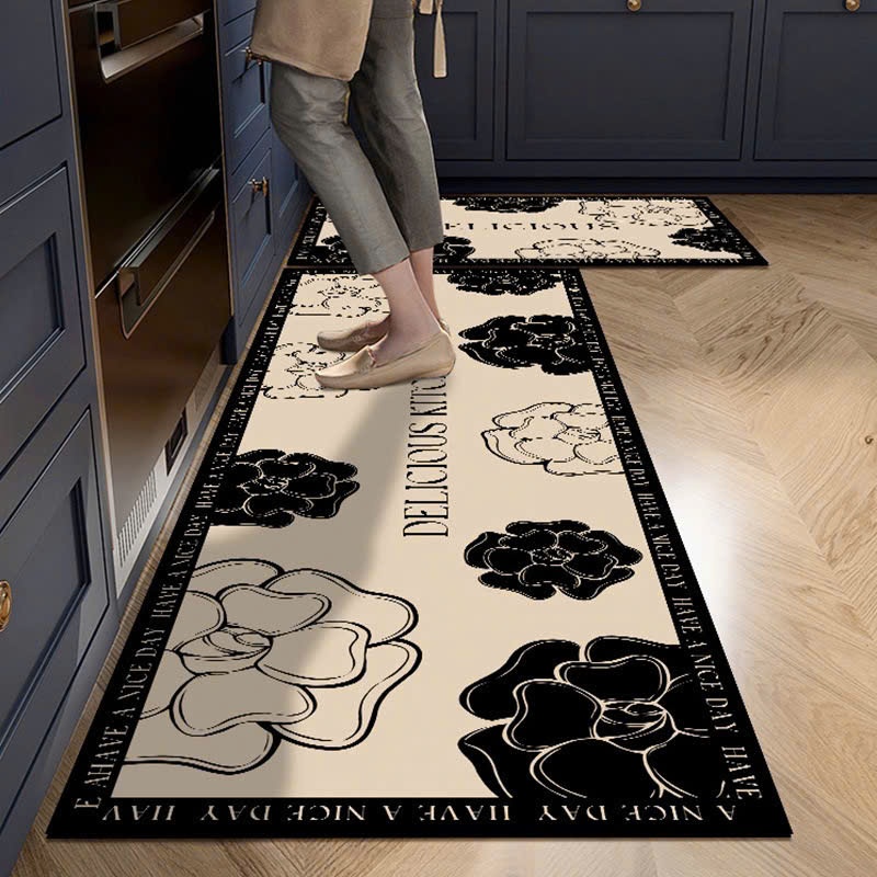 Bộ Thảm Bếp Chống Trơn Trượt Lau Chân Trải Sàn Thấm Nước 40x6mcm và 40x120cm ND21