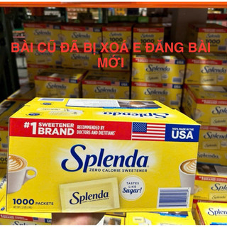  Đường ăn kiêng Splenda tách lẻ 100 gói Mỹ 