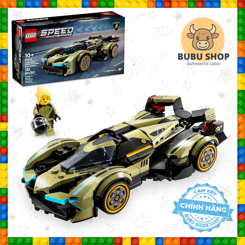 Lego Speed Champions 76923 - Lamborghini Lambo V12 Vision Gran Turismo - Bộ xếp hình Lego Xe đua Lam