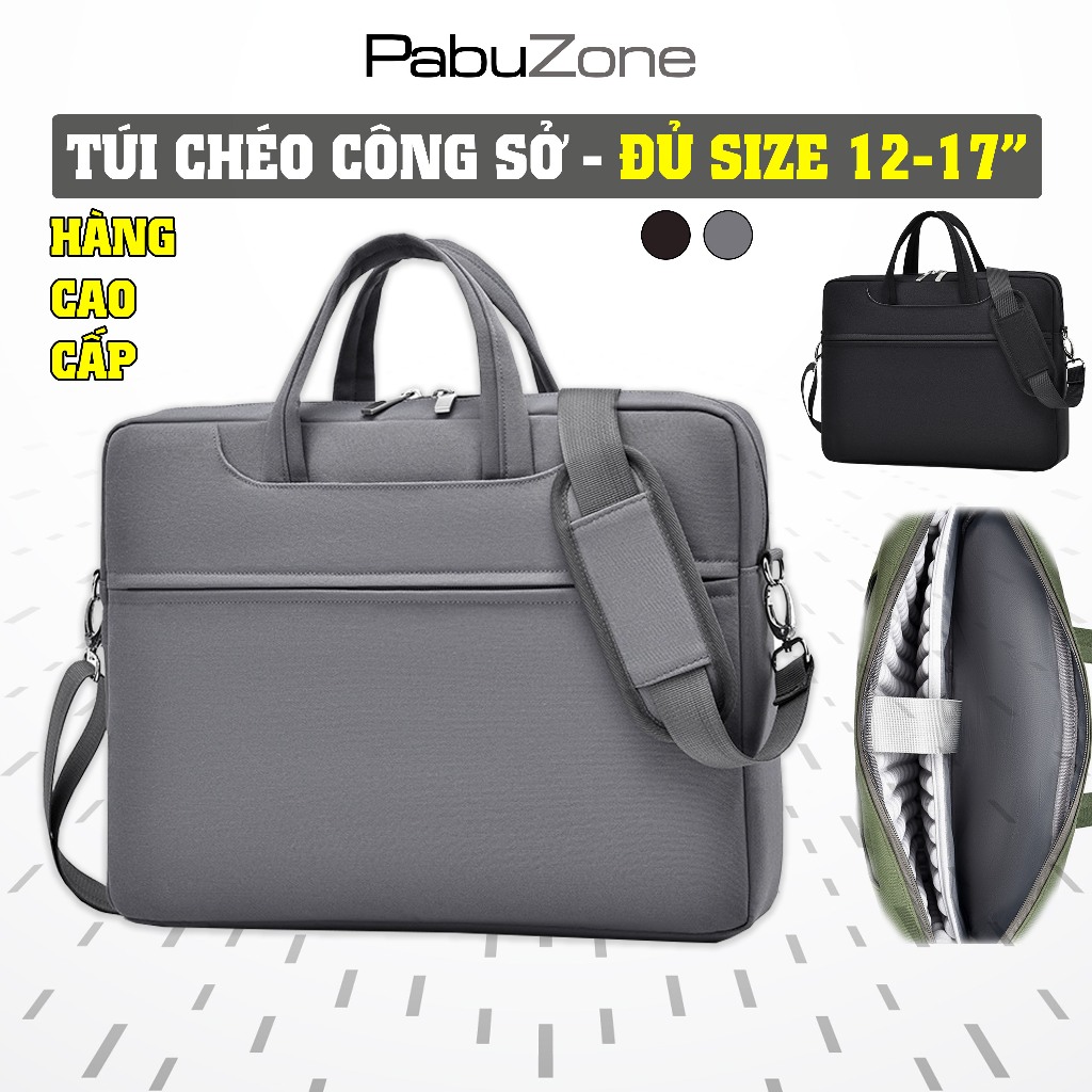 Túi Công Sở Đựng Laptop Nam Nữ Chống Sốc Hàng Xịn, Chống Thấm, Đủ Size Đựng Máy Tính 13–17.3 inch TCS3