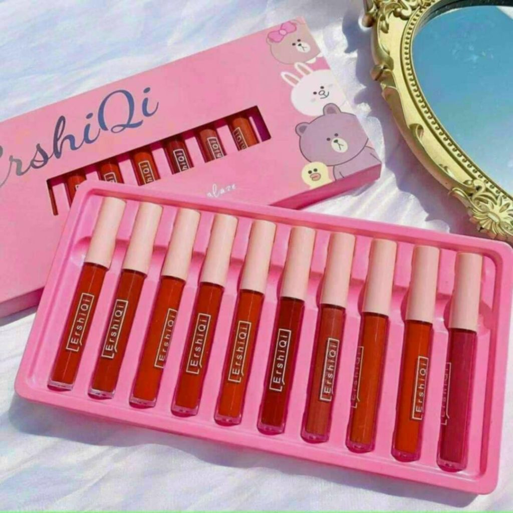 Set son 10 cây ERSHIQI Matte & Velvet